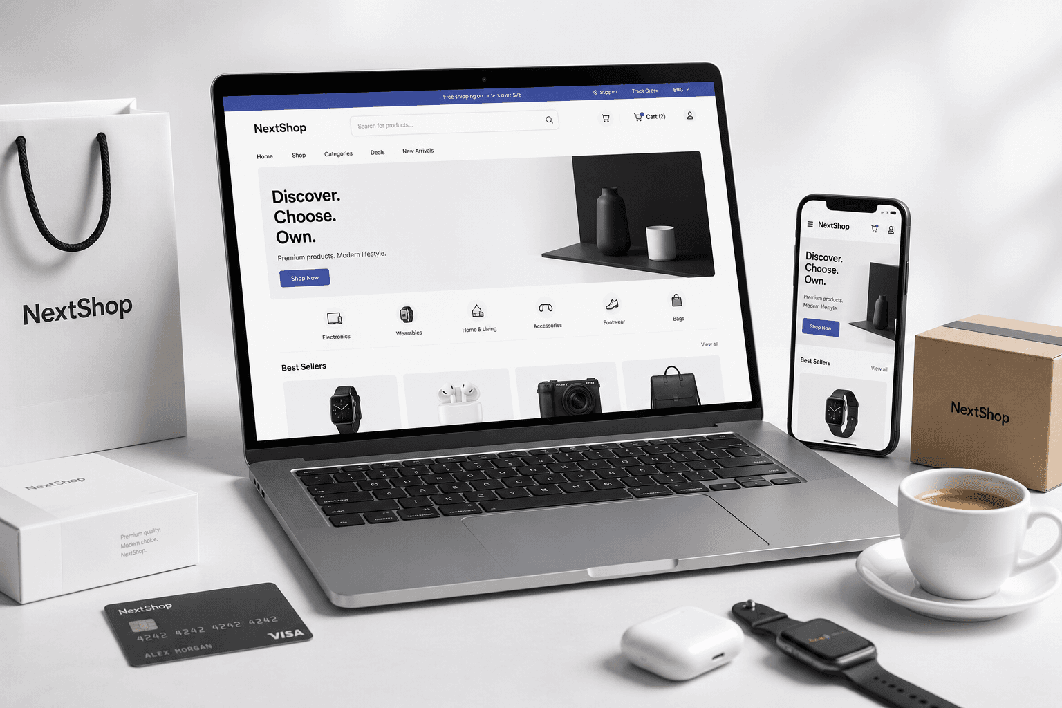 NextShop dashboard